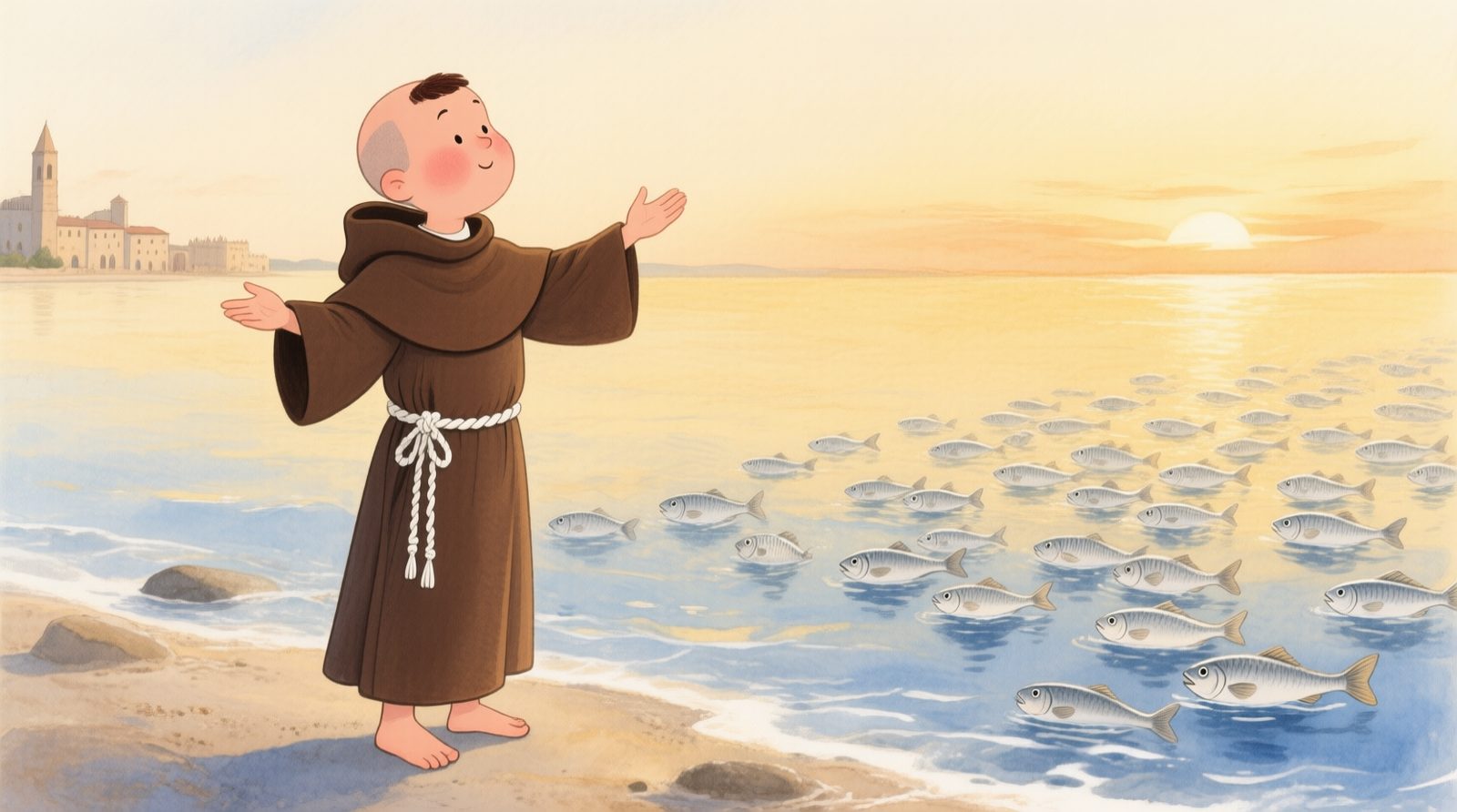 Frei Antônio na praia