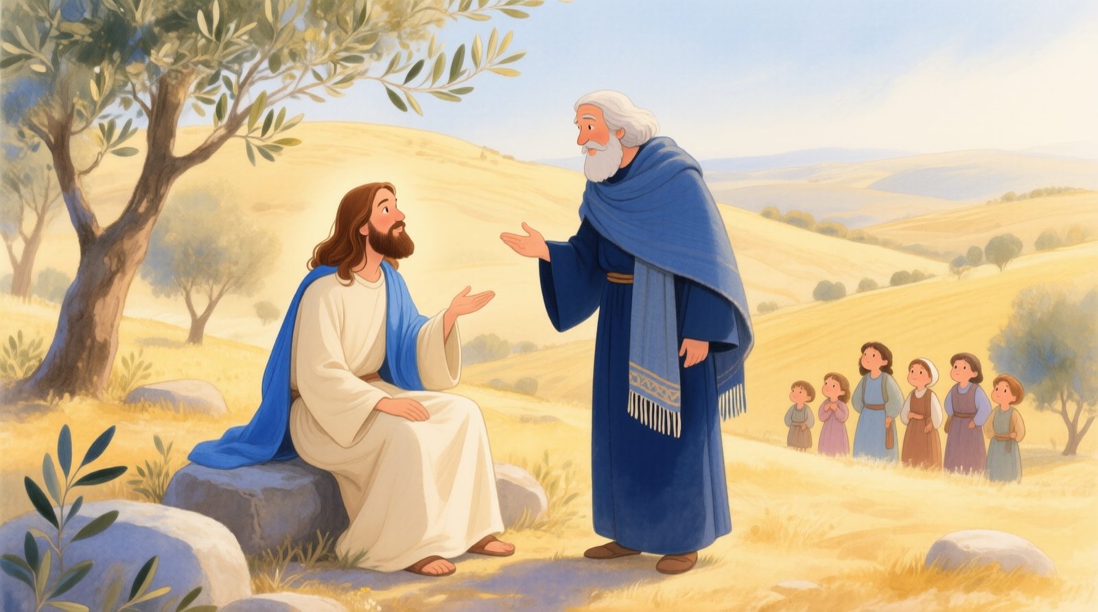 O doutor da lei perguntando a Jesus