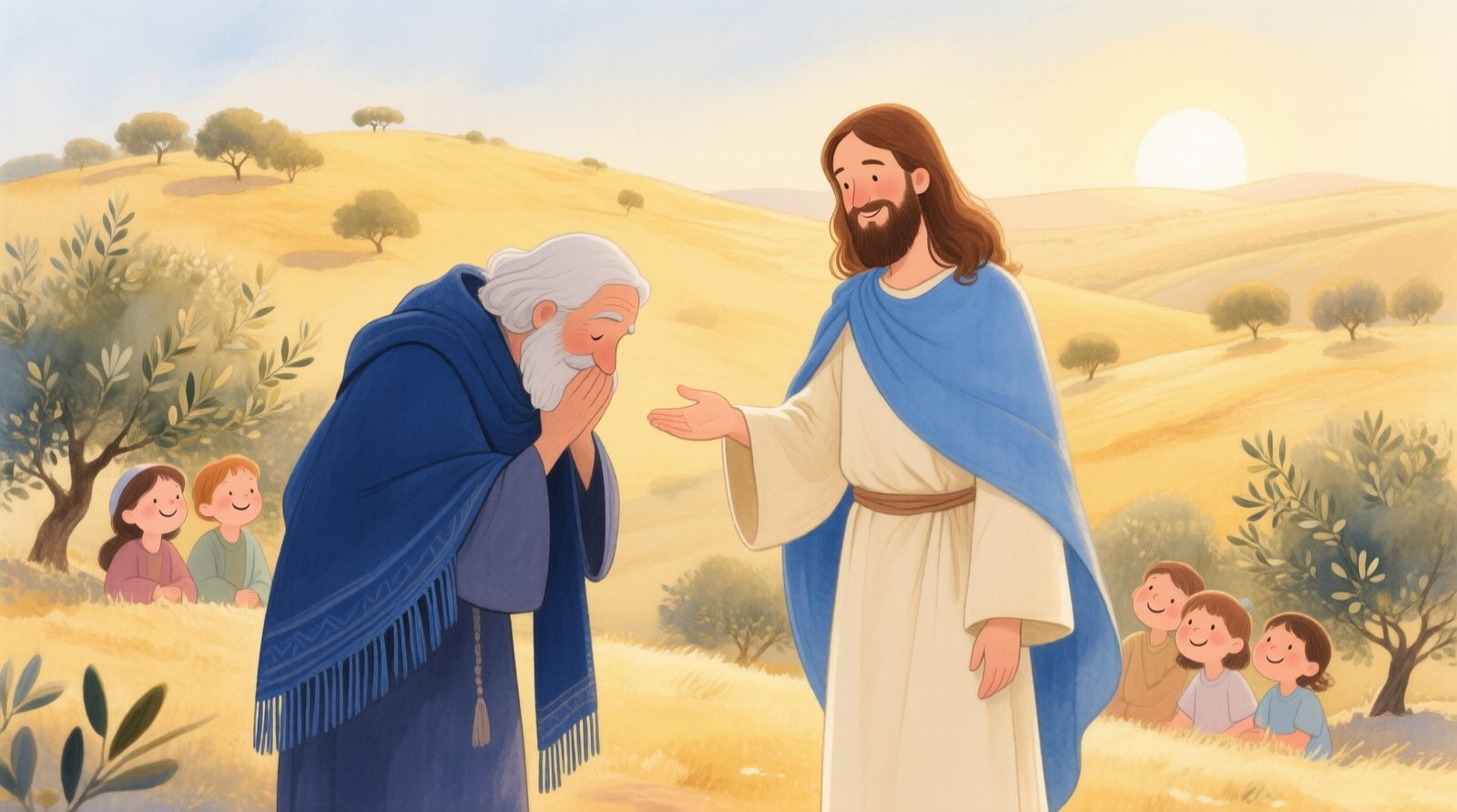 Jesus ensinando a lição