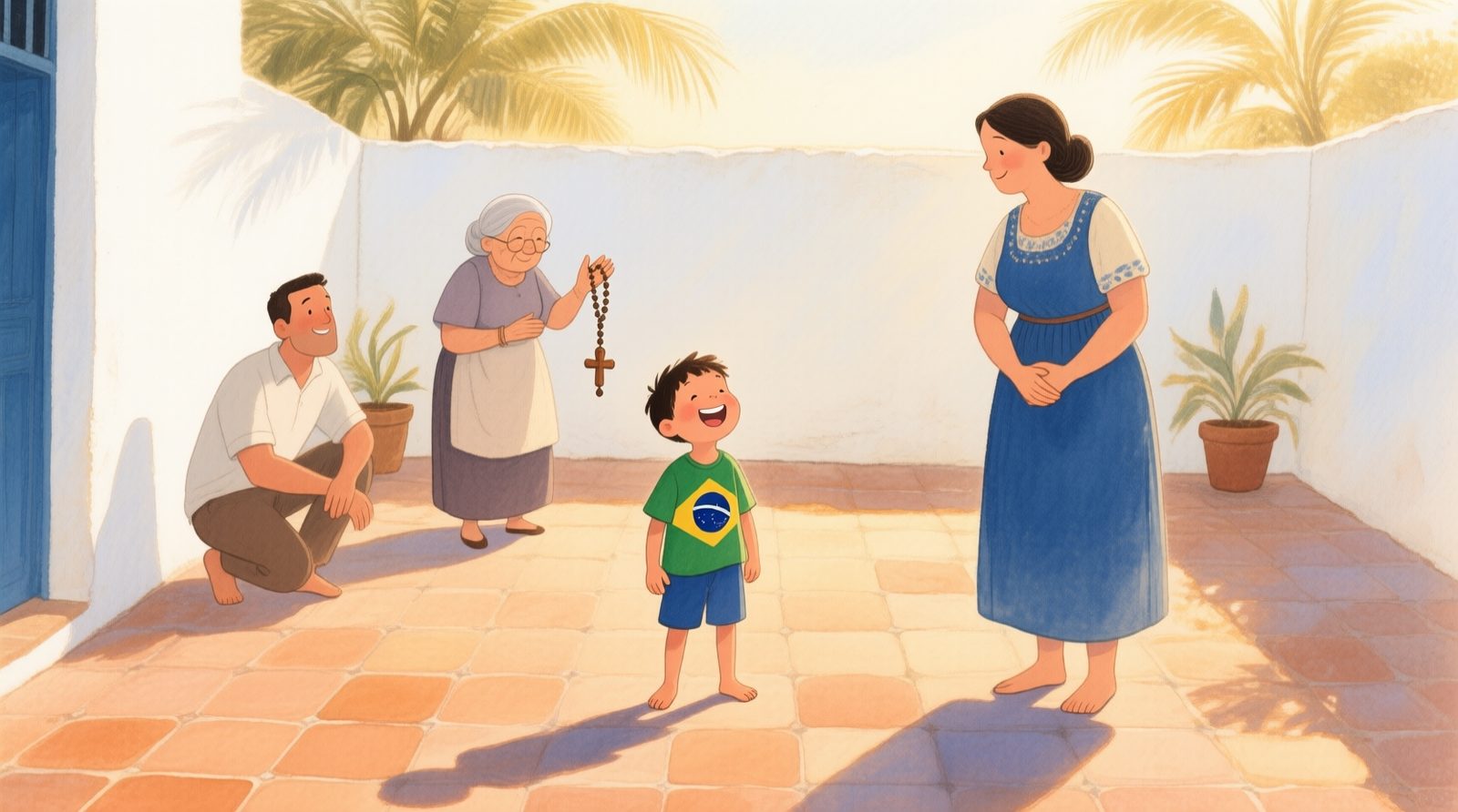 Família do menino curado
