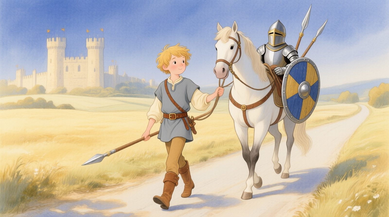 Arthur como escudeiro