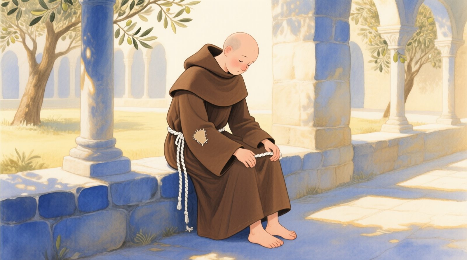 Francisco escondendo estigmas