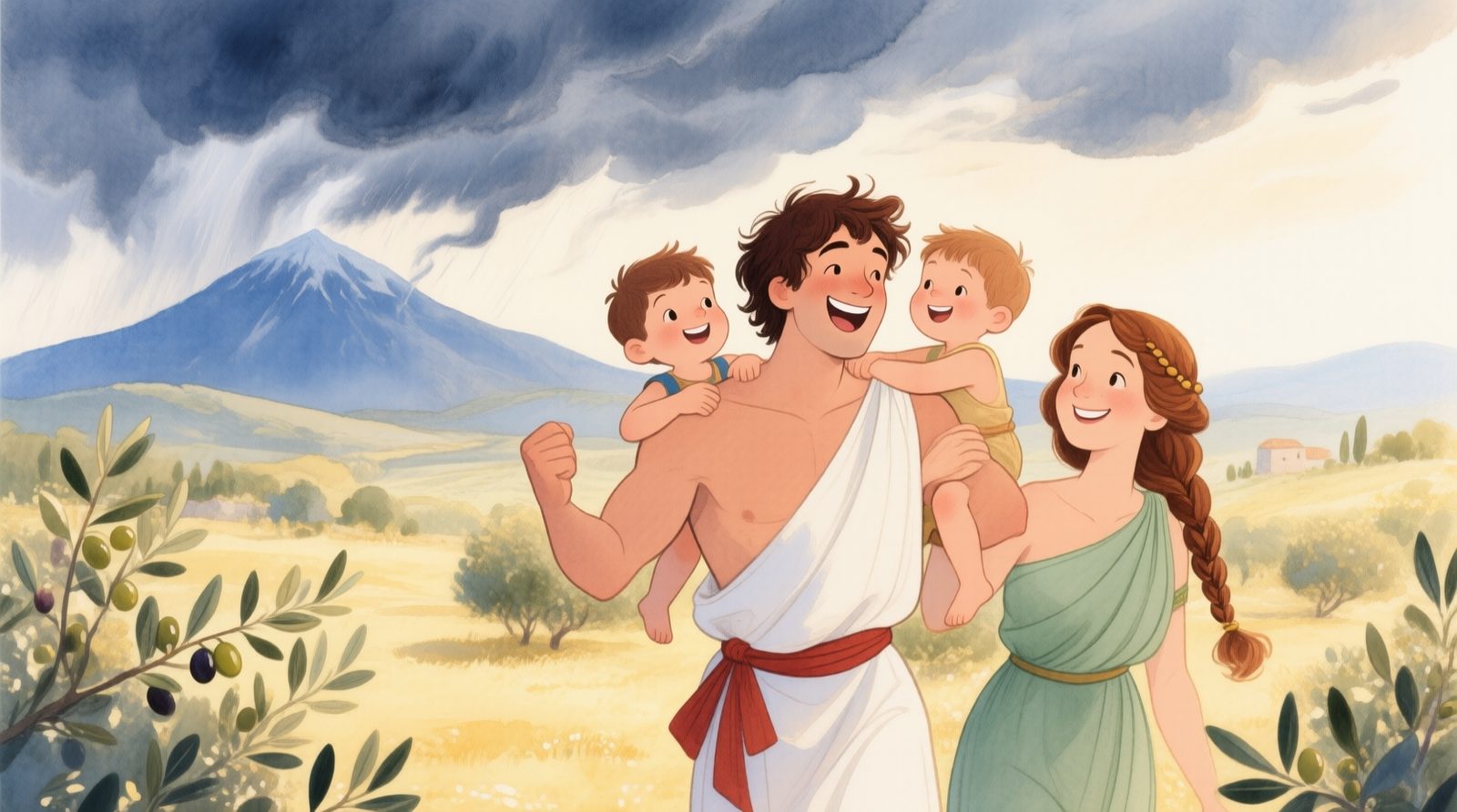 Héracles com família