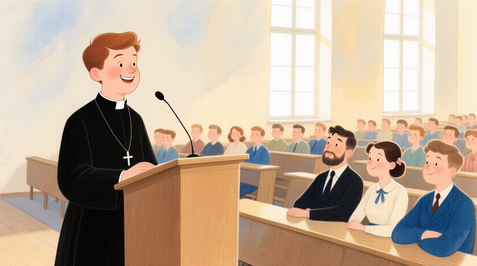 Professor Wojtyla ensinando