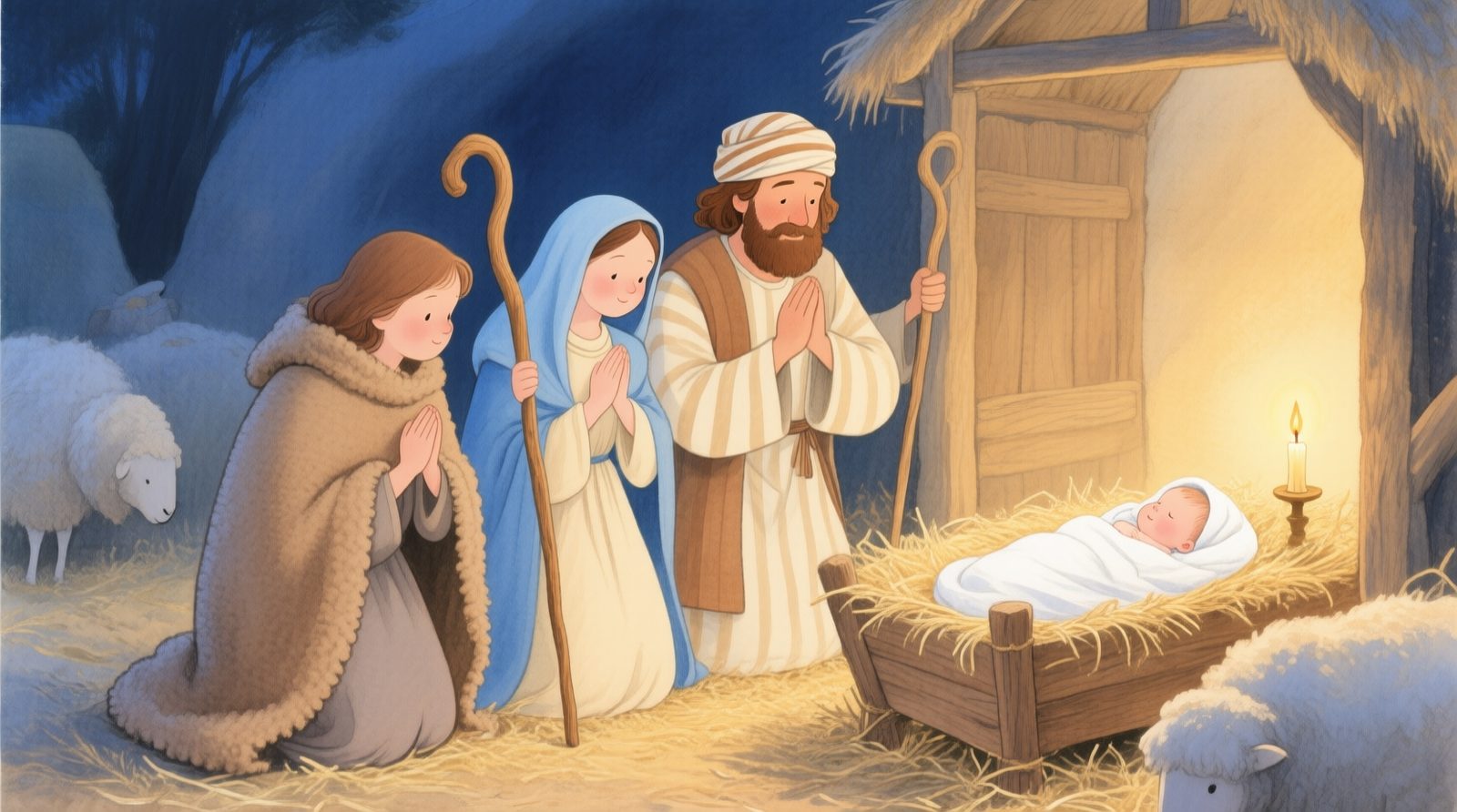 Pastores visitando Jesus