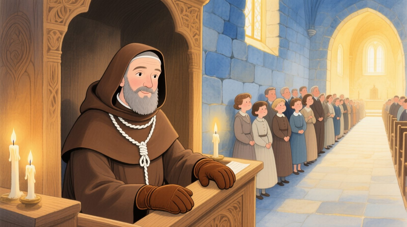 Padre Pio no confessionário
