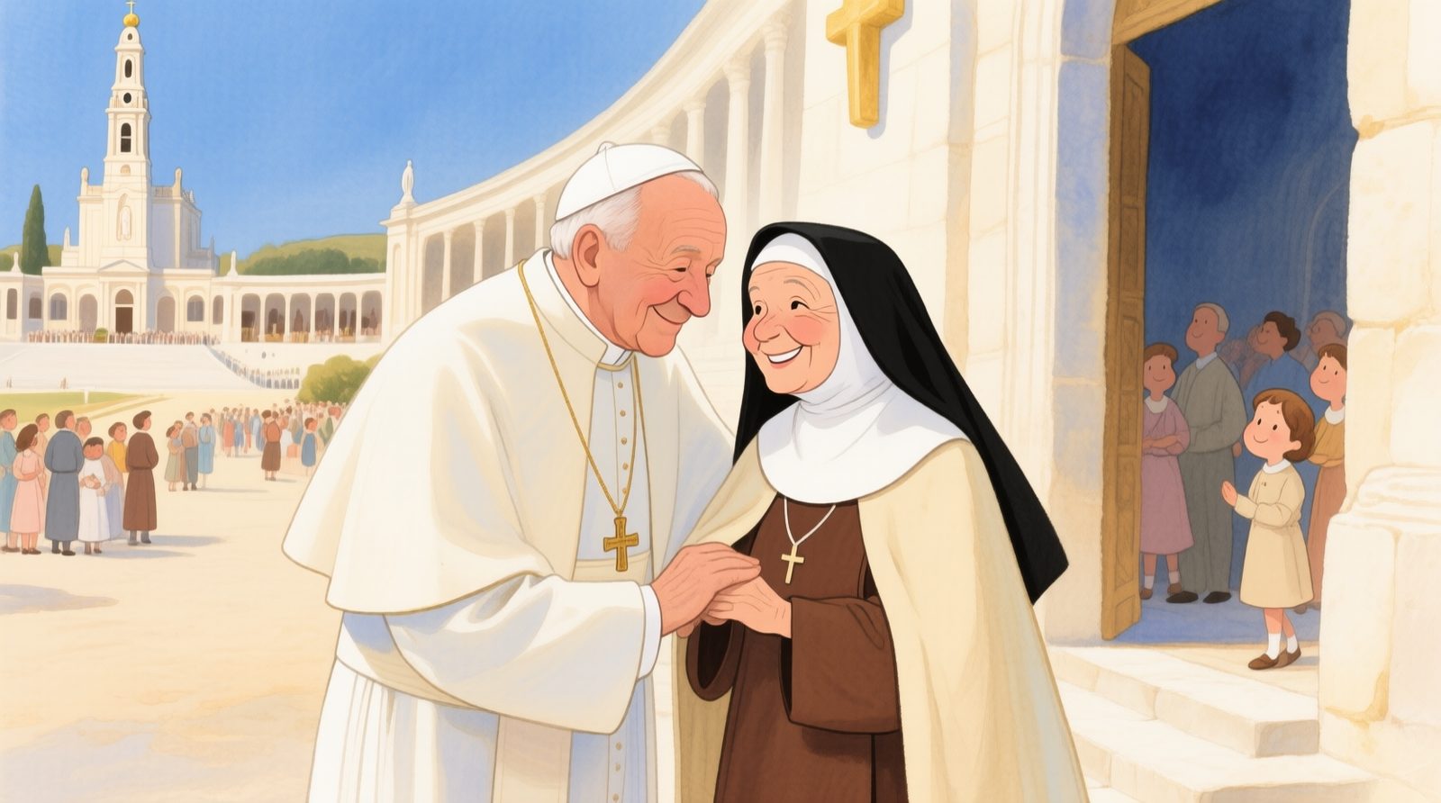João Paulo II com Lúcia