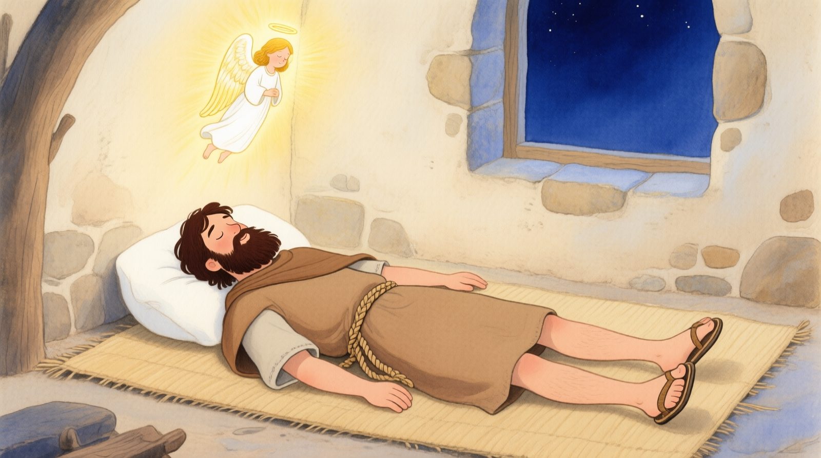 Anjo avisando José